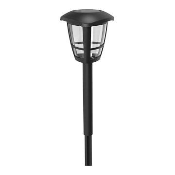 Aigostar - Lampa solarna LED LED/0,06W/2V 100 mAh 33,8 cm 6500K IP44 czarna