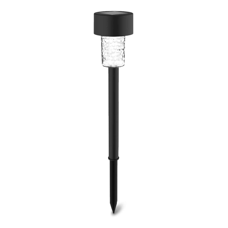 Aigostar - Lampa solarna LED LED/0,06W/2V 32,7 cm 6500K IP44 600 mAh czarna