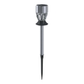 Aigostar - Lampa solarna LED RGB LED/0,006W/1,2V 35,5 cm 100 mAh matowy chrom IP44