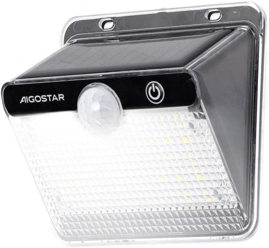 Aigostar - Lampa solarna LED z czujnikiem LED/3,7V 6500K 1200 mAh IP65 czarna