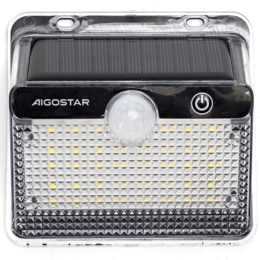 Aigostar - Lampa solarna LED z czujnikiem LED/3,7V 6500K 1200 mAh IP65 czarna