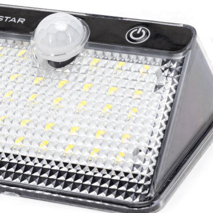Aigostar - Lampa solarna LED z czujnikiem LED/3,7V 6500K 1200 mAh IP65 czarna