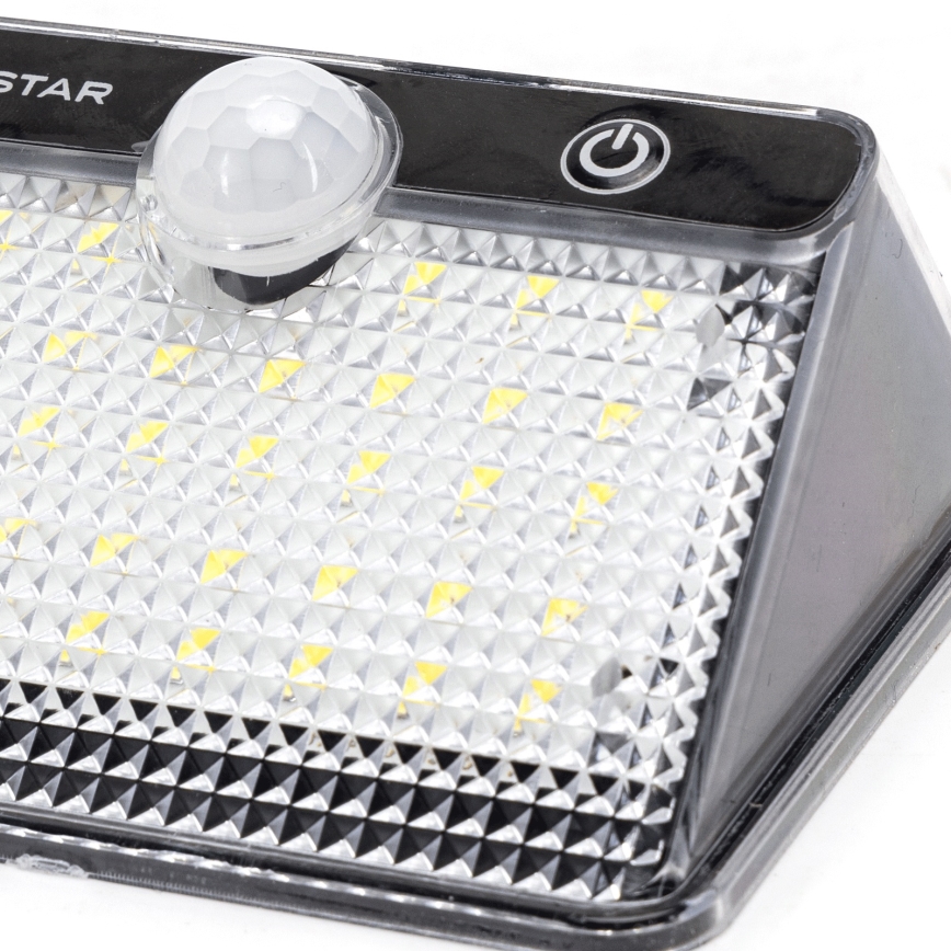Aigostar - Lampa solarna LED z czujnikiem LED/3,7V 6500K 1200 mAh IP65 czarna