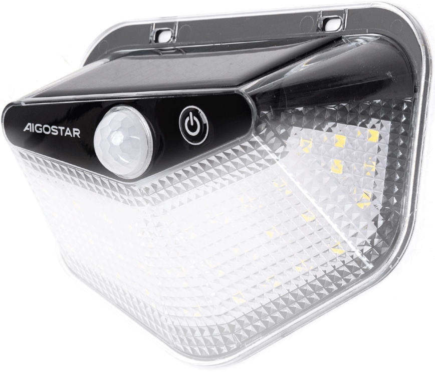 Aigostar - Lampa solarna LED z czujnikiem LED/3,7V 6500K 500 mAh IP65 czarna