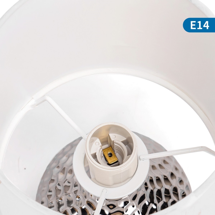 Aigostar - Lampa stołowa 1xE14/40W/230V chrom błyszczący