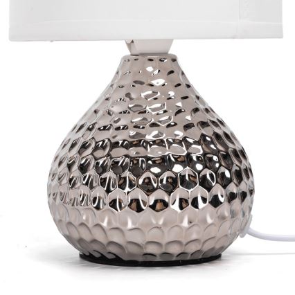 Aigostar - Lampa stołowa 1xE14/40W/230V chrom błyszczący