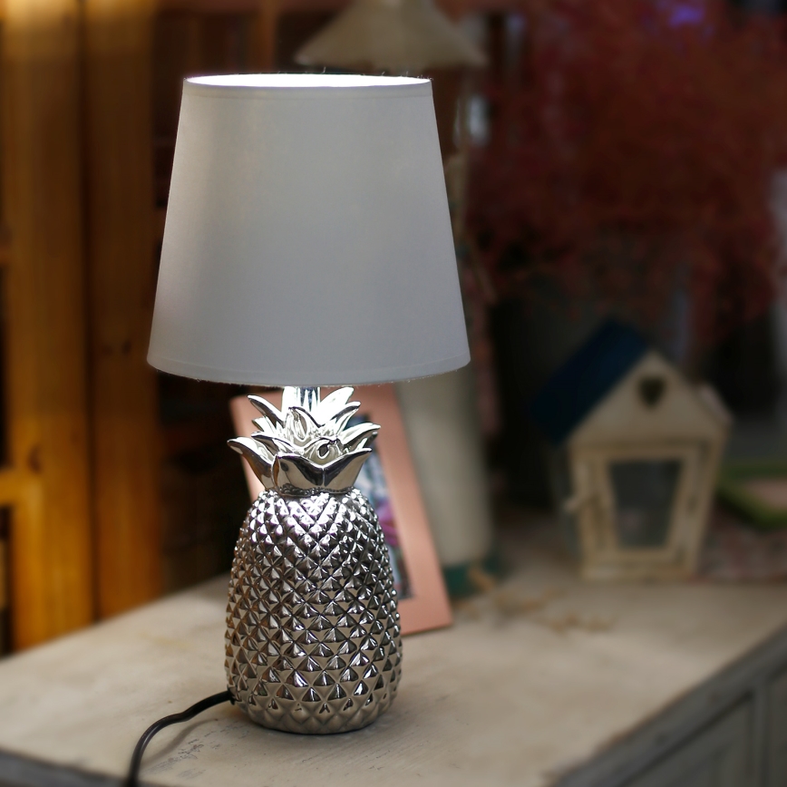 Aigostar - Lampa stołowa 1xE14/40W/230V chrom błyszczący