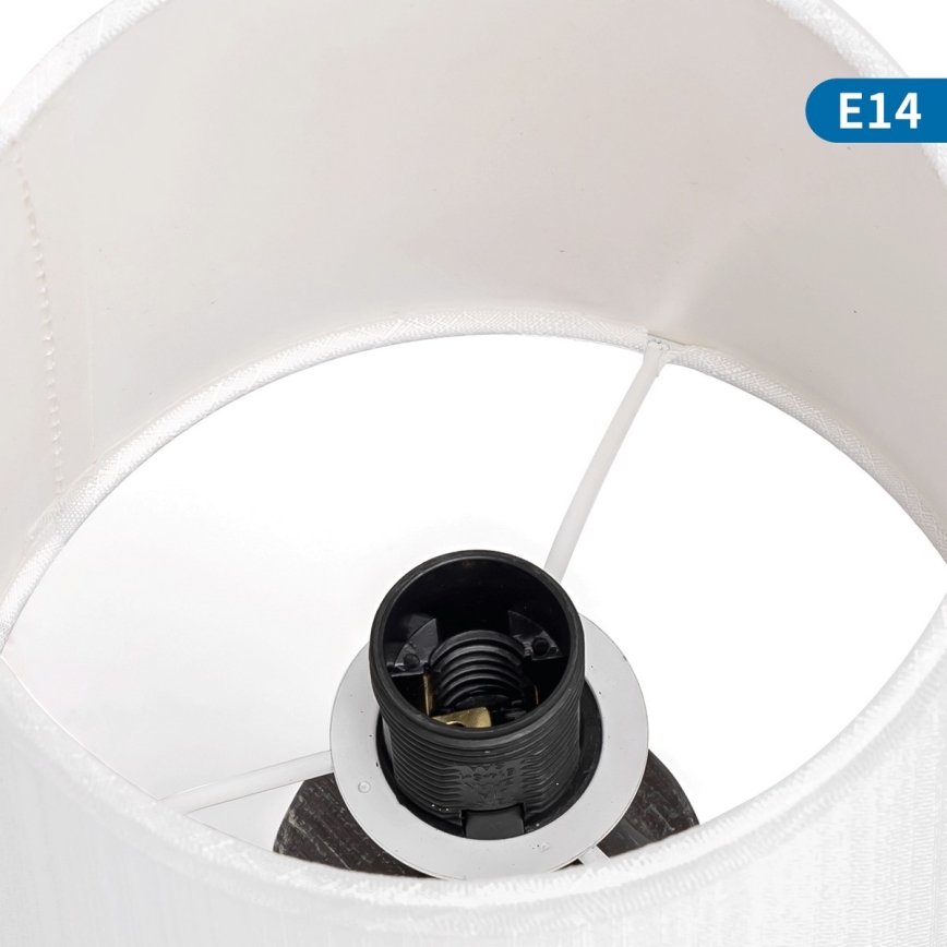 Aigostar - Lampa stołowa 1xE14/40W/230V czarna