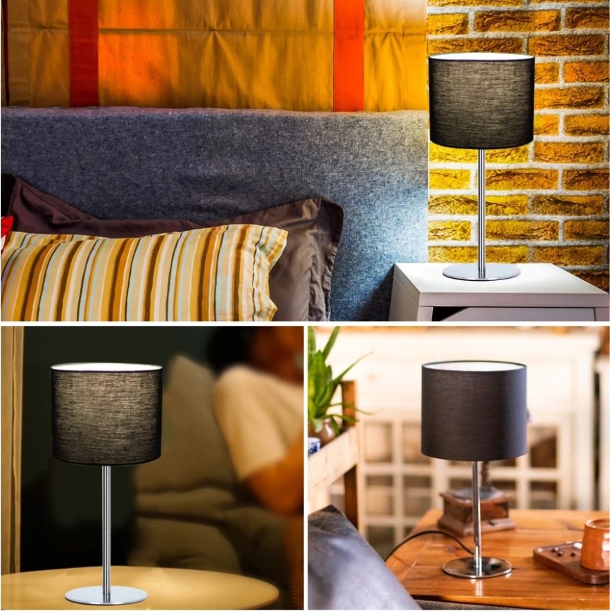 Aigostar - Lampa stołowa 1xE14/40W/230V czarna