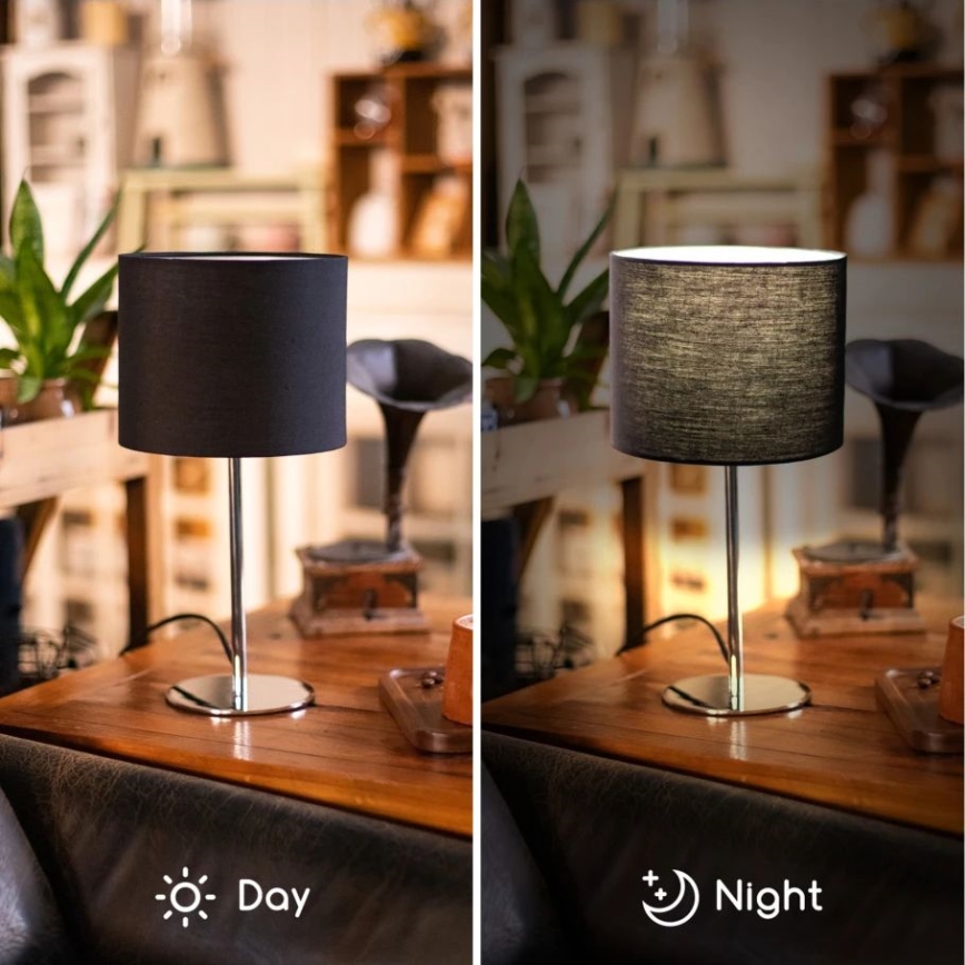 Aigostar - Lampa stołowa 1xE14/40W/230V czarna