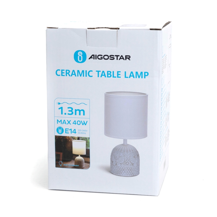 Aigostar - Lampa stołowa 1xE14/40W/230V