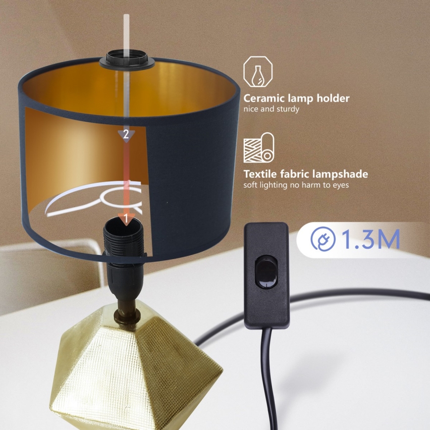 Aigostar - Lampa stołowa 1xE14/40W/230V