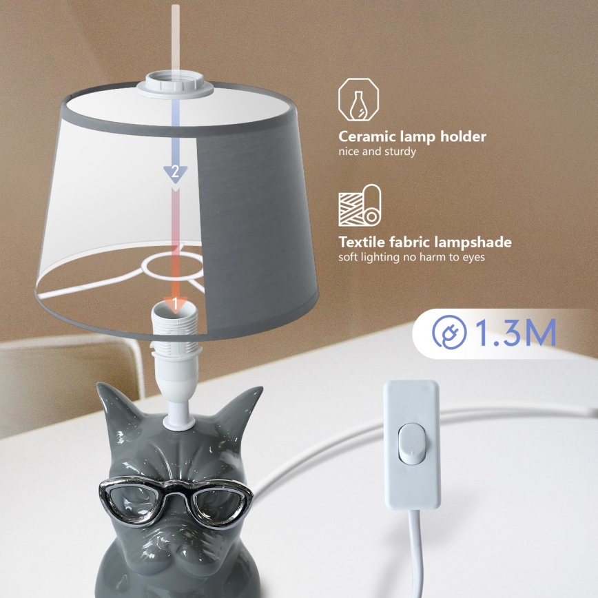 Aigostar - Lampa stołowa 1xE14/40W/230V