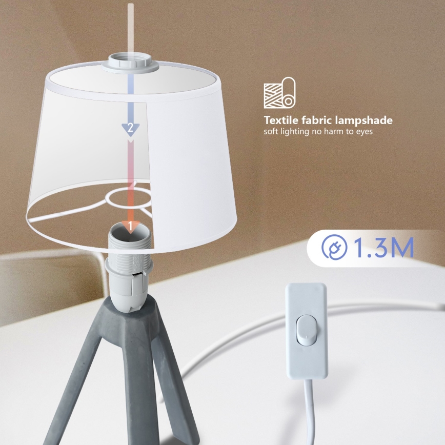 Aigostar - Lampa stołowa 1xE14/40W/230V