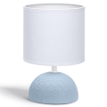 Aigostar - Lampa stołowa 1xE14/40W/230V niebieski/biały