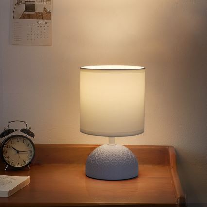 Aigostar - Lampa stołowa 1xE14/40W/230V niebieski/biały