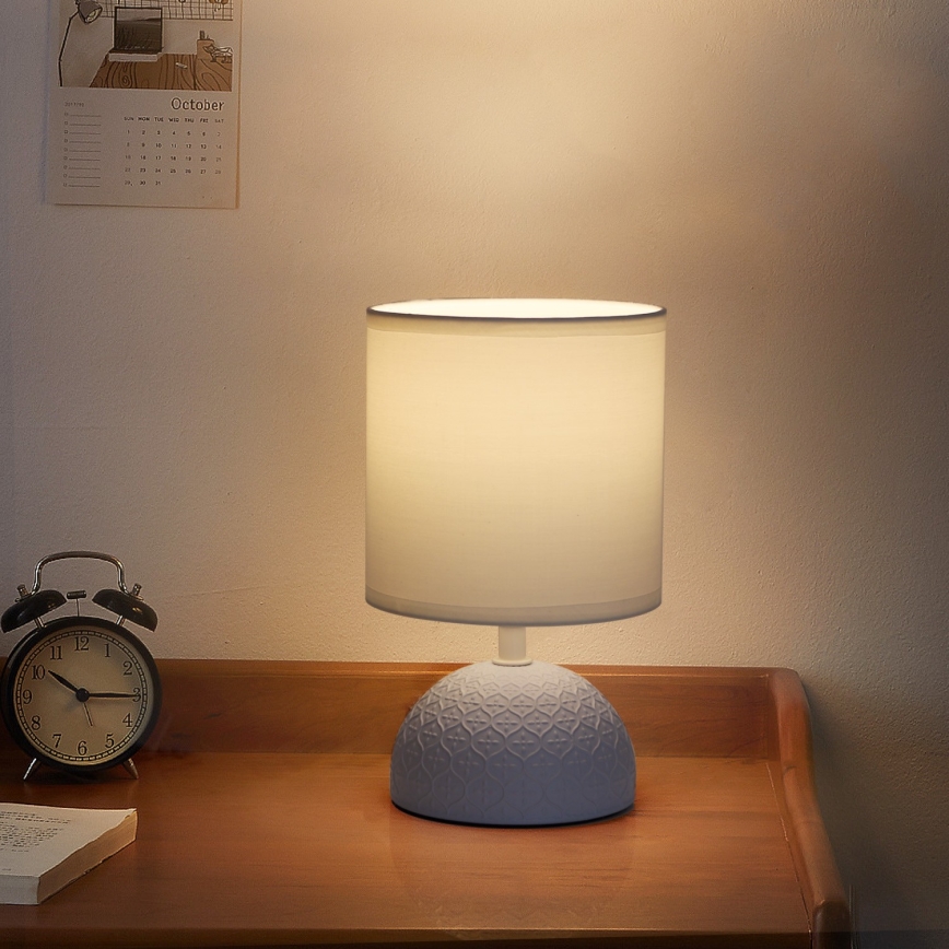 Aigostar - Lampa stołowa 1xE14/40W/230V niebieski/biały
