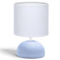 Aigostar - Lampa stołowa 1xE14/40W/230V niebieski/biały