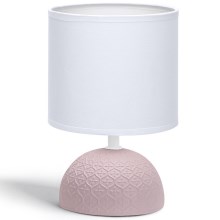 Aigostar - Lampa stołowa 1xE14/40W/230V różowy/biały