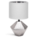 Aigostar - Lampa stołowa 1xE14/40W/230V srebrny/biały