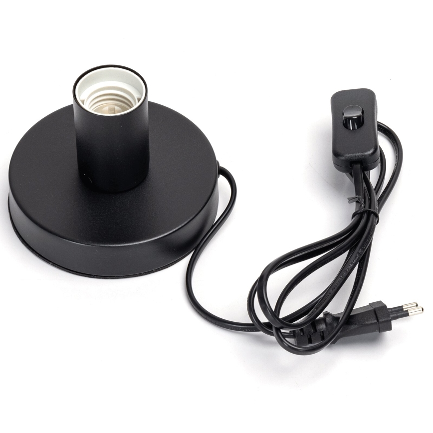 Aigostar - Lampa stołowa 1xE27/60W/230V czarna
