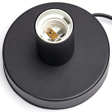 Aigostar - Lampa stołowa 1xE27/60W/230V czarna