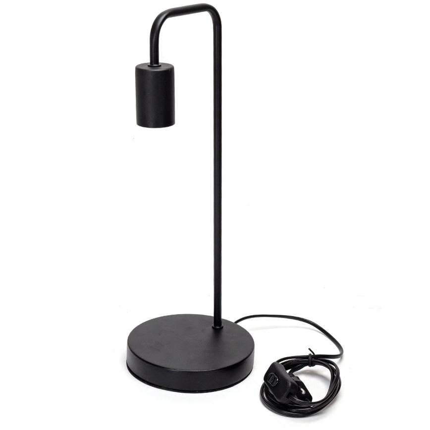 Aigostar - Lampa stołowa 1xE27/60W/230V czarna