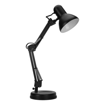 Aigostar - Lampa stołowa 2w1 1xE27/40W/230V czarna