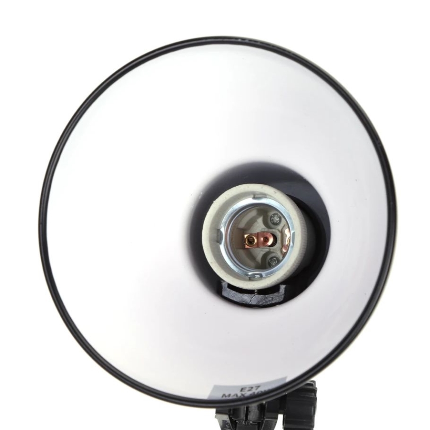 Aigostar - Lampa stołowa 2w1 1xE27/40W/230V czarna