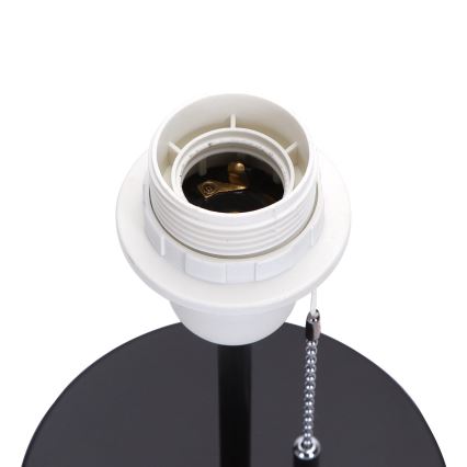 Aigostar - Lampa stołowa z portem USB 1xE27/40W/230V czarny