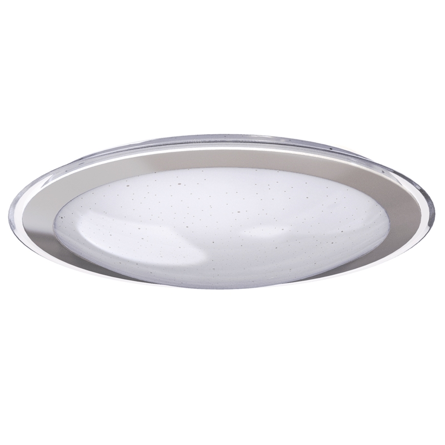 Aigostar - Ściemnialna lampa sufitowa LED 30W 230V 2700-6500K o średnicy 42,9 cm chrom + zdalne sterowanie