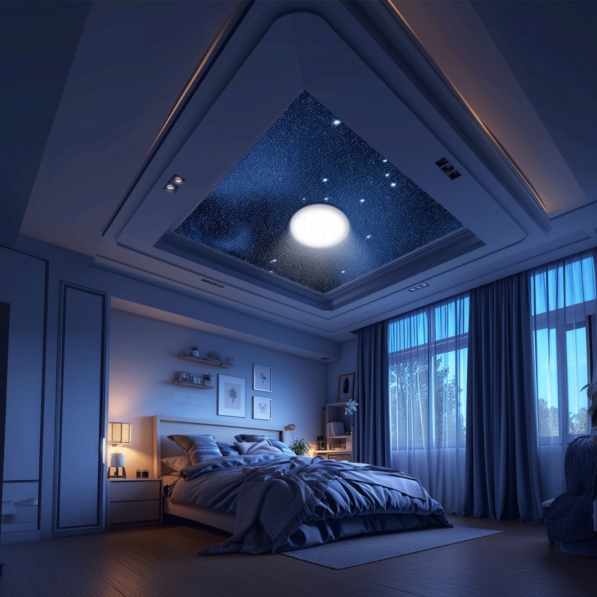 Aigostar - ściemnialna lampa sufitowa MESH LED/36W/230V 3000-6500K śr. 49,5 cm + pilot zdalnego sterowania
