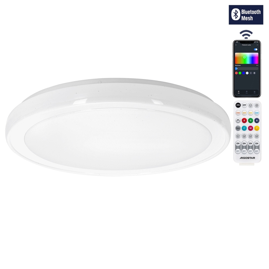 Aigostar - ściemnialna lampa sufitowa MESH LED/36W/230V 3000-6500K śr. 49,5 cm + pilot zdalnego sterowania