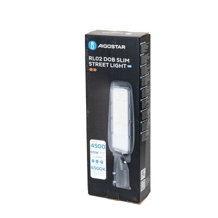 Aigostar - Lampa uliczna LED SLIM/50W/230V 6500K IP65