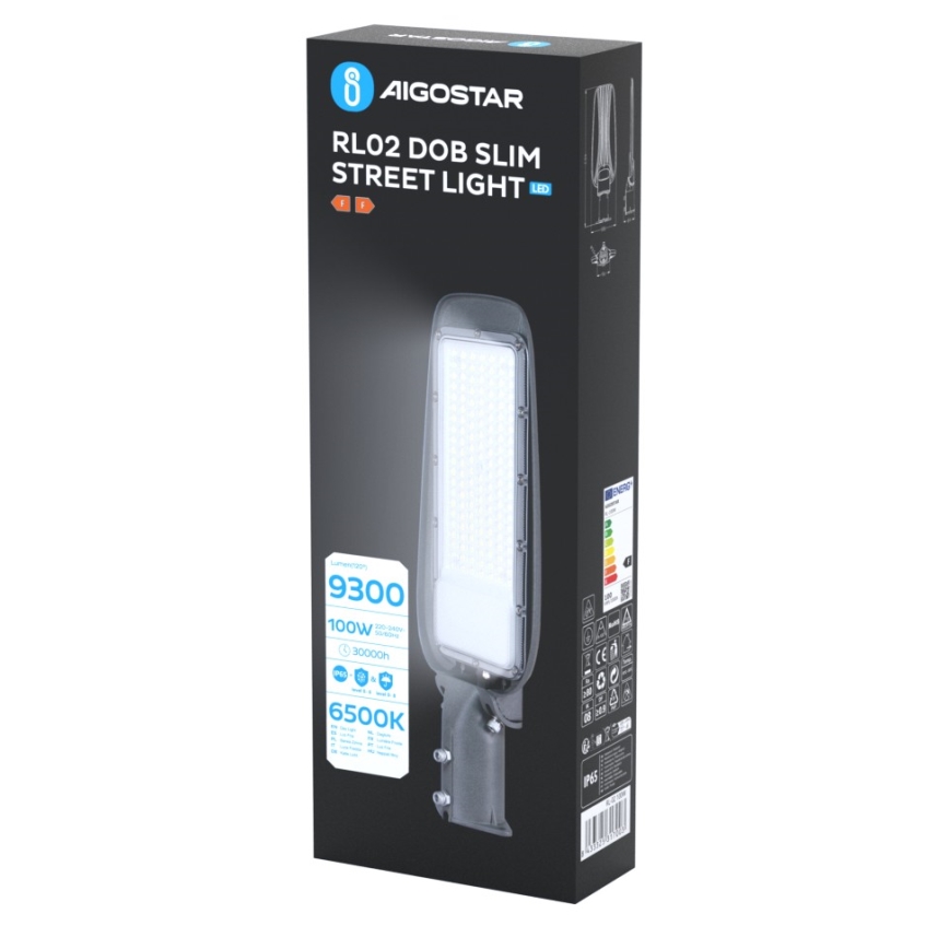 Aigostar - Lampa uliczna LED SLIM LED/100W/230V 6500K IP65