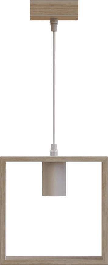 Aigostar - Lampa wisząca na lince 1xE27/60W/230V beżowa