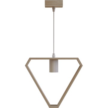 Aigostar - Lampa wisząca na przewodzie 1xE27/60W/230V beżowa