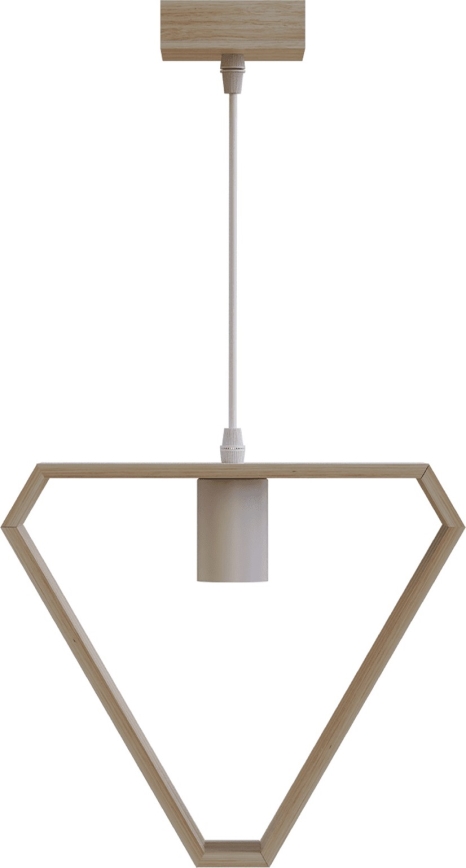 Aigostar - Lampa wisząca na przewodzie 1xE27/60W/230V beżowa