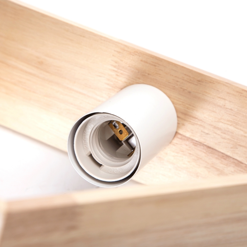 Aigostar - Lampa wisząca na przewodzie 1xE27/60W/230V beżowa