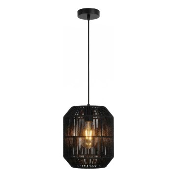 Aigostar - Lampa wisząca na przewodzie 1xE27/60W/230V czarna śr. 23 cm