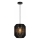 Aigostar - Lampa wisząca na przewodzie 1xE27/60W/230V czarna śr. 23 cm