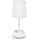 Aigostar - Lampka stołowa z gniazdkami i portami USB 1xE27/60W/230V biała