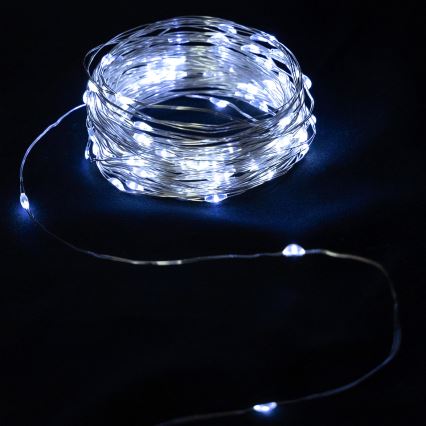 Aigostar - lampki choinkowe LED 20xLED/2x3V 2m zimne białe światło
