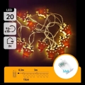 Aigostar - Lampki choinkowe LED 20xLED/3xAA 3m ciepła biała renifer