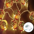 Aigostar - Lampki świąteczne LED 20xLED/3xAA 3m ciepła biel Święty Mikołaj