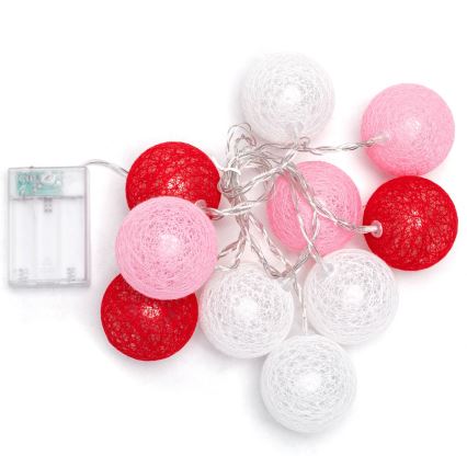 Aigostar - łańcuch LED 10xLED/3xAA 2m ciepła biel