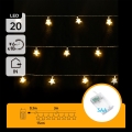 Aigostar - Łańcuch LED 20xLED/3xAA 3,3 m gwiazdki