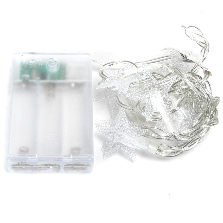 Aigostar - Łańcuch LED 20xLED/3xAA 3,3 m gwiazdki