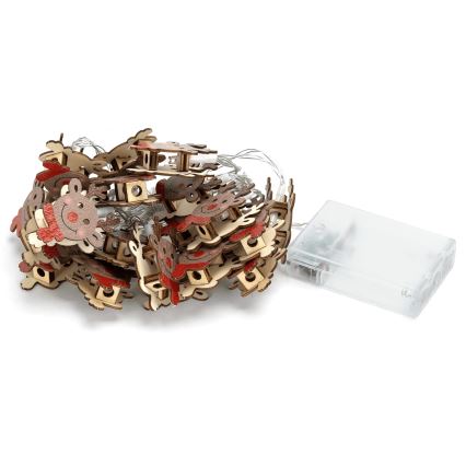 Aigostar - łańcuch LED 20xLED/3xAA 3m ciepła biała renifer