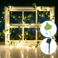 Aigostar - Łańcuch solarny LED 100xLED/12m IP65 300 mAh ciepła biel ivy